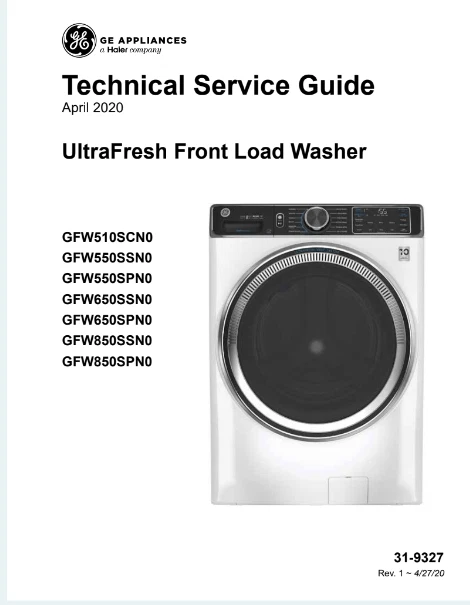 GE UltraFresh Front Load Washer Technical Service 